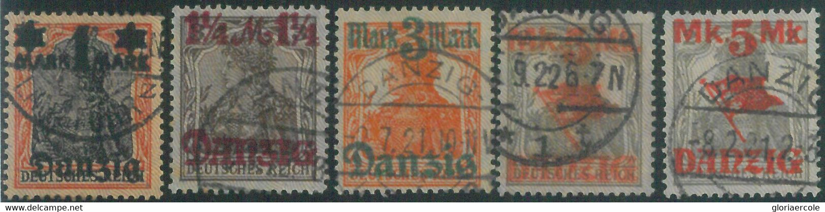 88258 - POLAND Danzig - STAMP  - Small  Lot Of USED STAMPS - Besatzungszeit