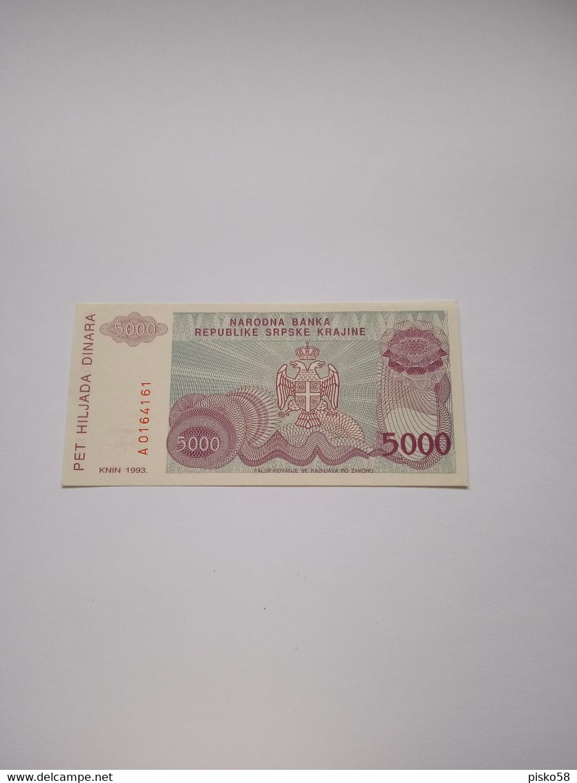 CROAZIA-PR 20 5000D 1993-UNC - Kroatië