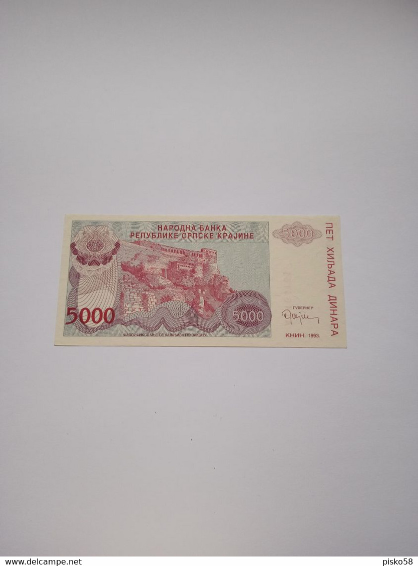 CROAZIA-PR 20 5000D 1993-UNC - Kroatië