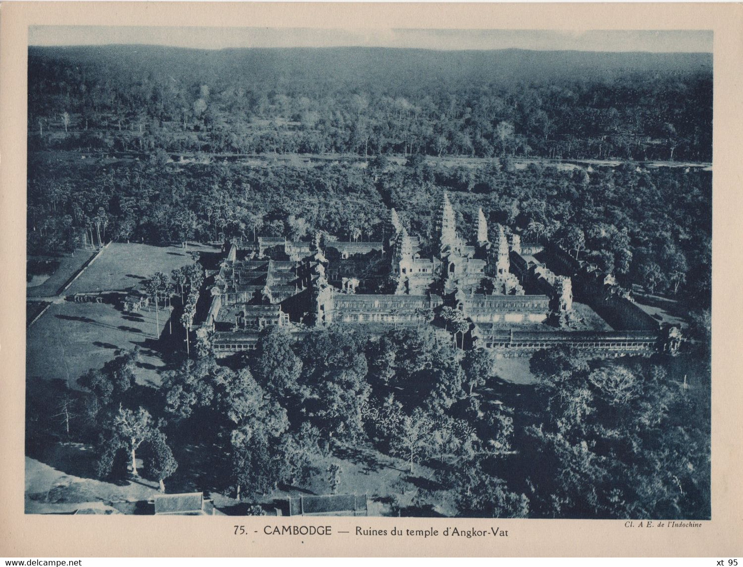 Pour L'Enseignement Vivant (24x18cm) - Les Colonies Francaises - Cambodge - Ruines Du Temple D'Angkor-Vat - Kambodscha