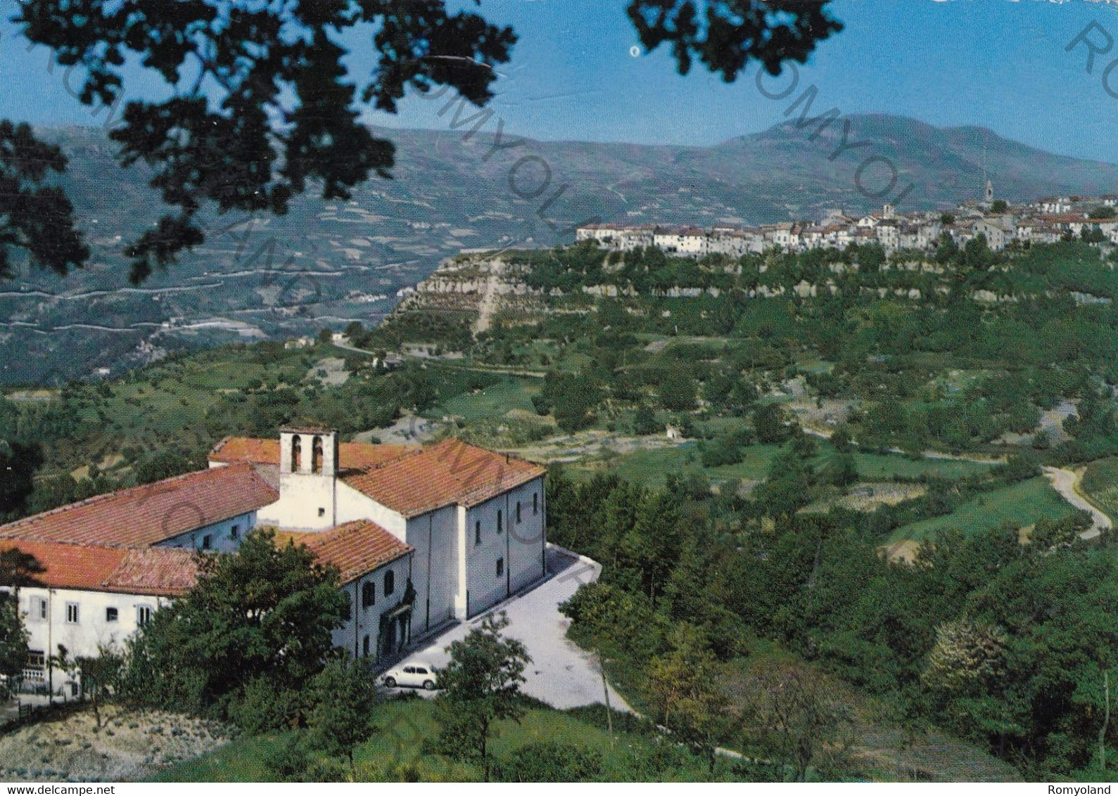 CARTOLINA  AGNONE M.800,ISERNIA,MOLISE,PANORAMA DEL COLLEGIO,PANORAMA,STORIA,RELIGIONE,CULTURA,BELLA ITALIA,VIAGG 1981 - Isernia