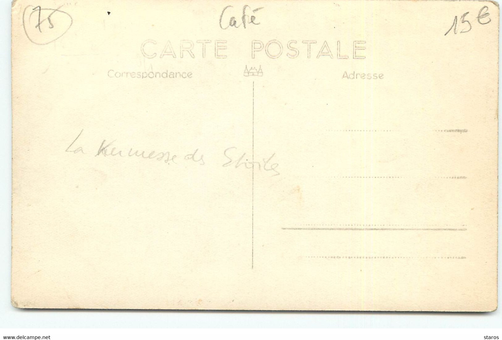 Carte Photo PARIS - Café Les Tournelles - Cafés, Hotels, Restaurants