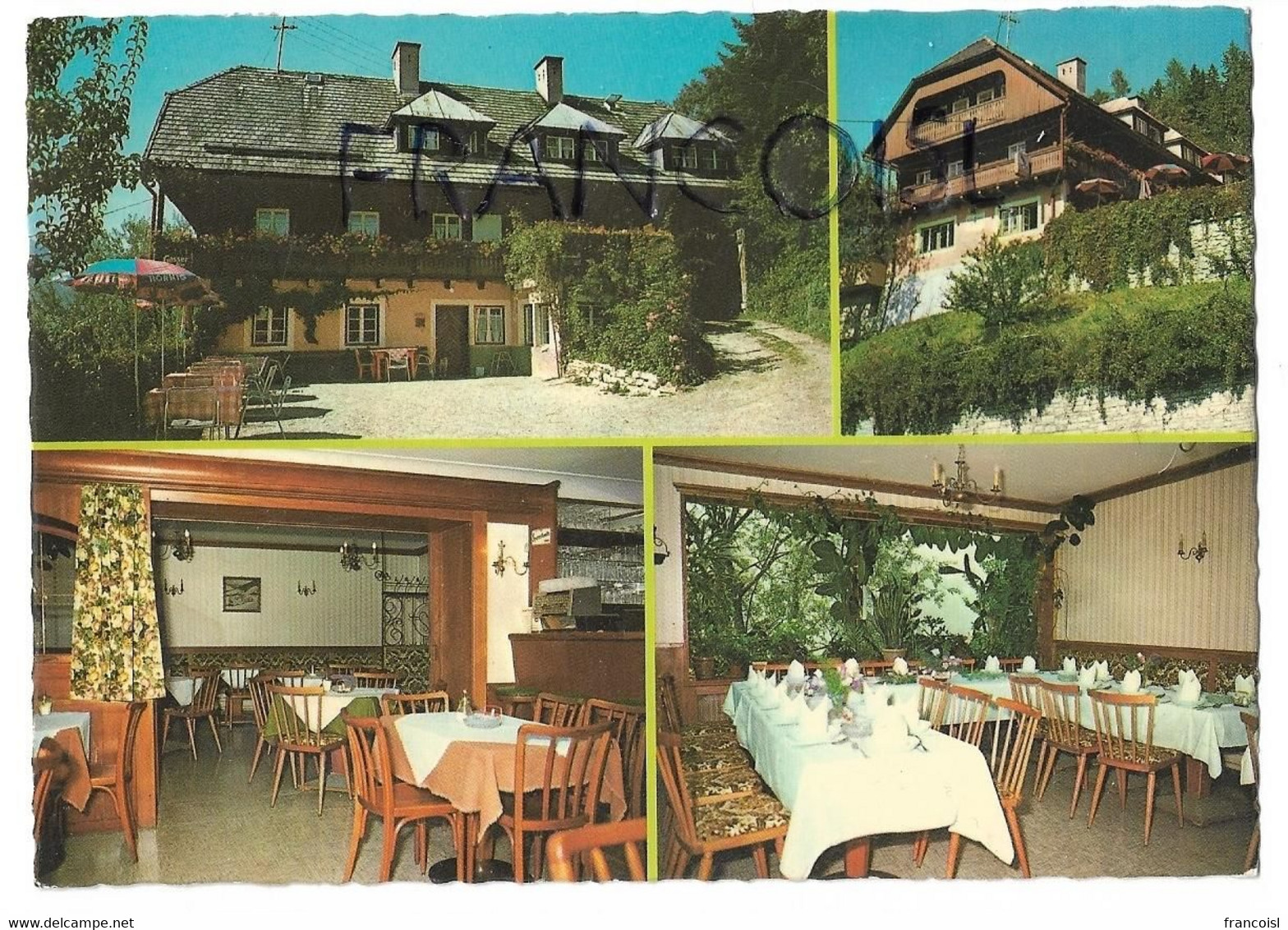 Autriche. Gröbming. Pension-Restaurant Bertrand. Carte Mosaïque - Gröbming