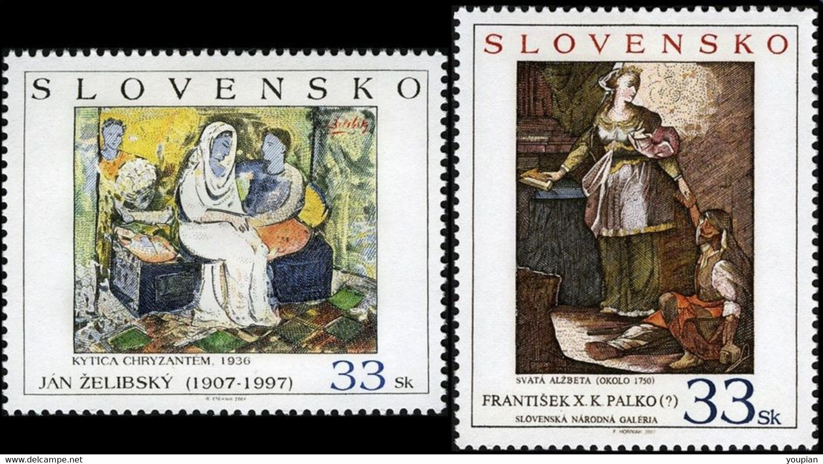 Slovakia 2007, Art, MNH Stamps Set - Nuevos