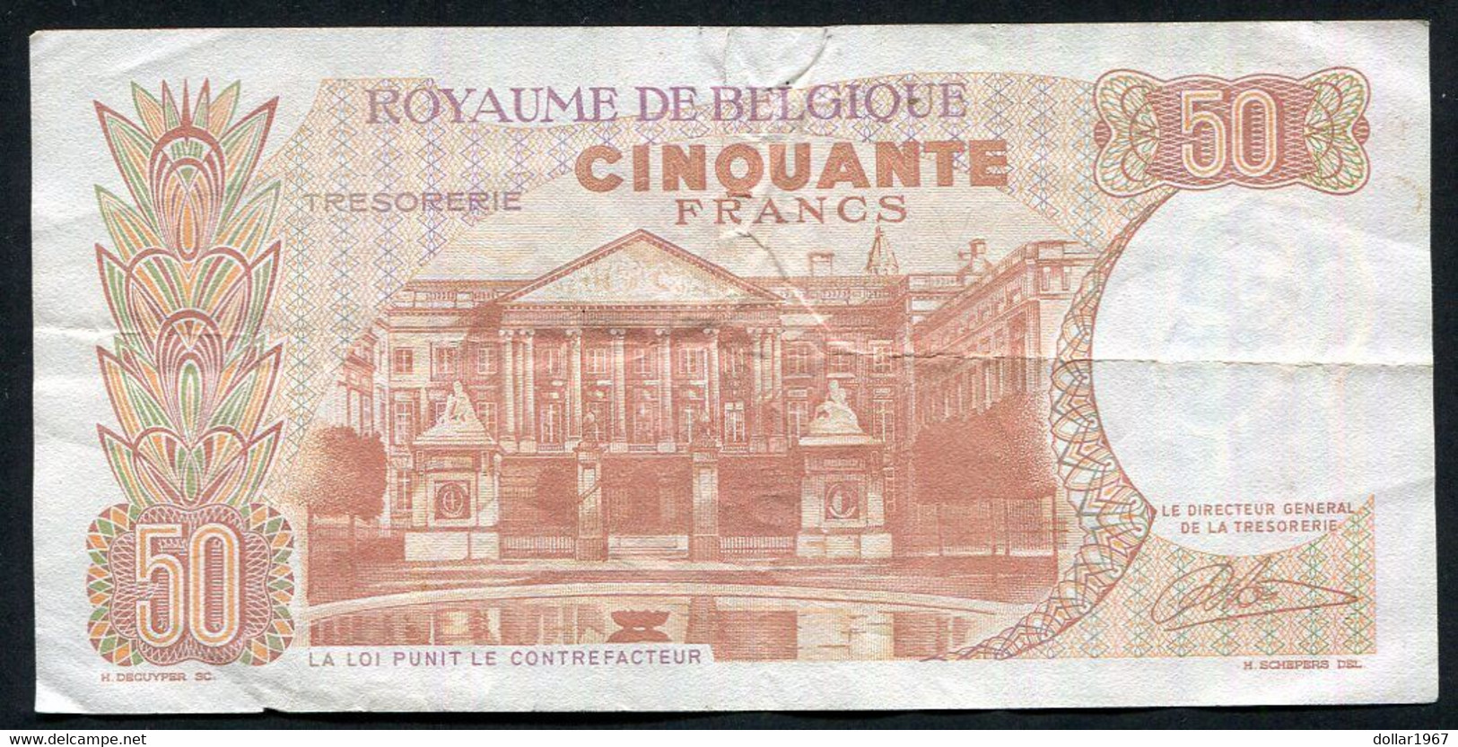 België 50 Frank 14-5- 1966 -NO: 1419 G 2579 - 50 Francs