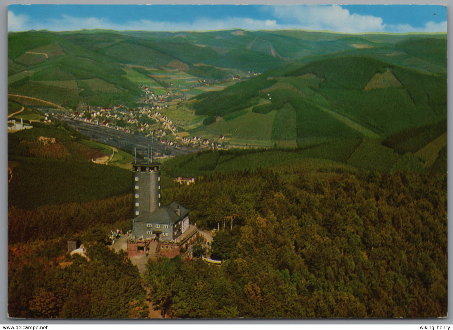 Lennestadt Altenhundem - Aussichtsturm Hohe Bracht Mit Blick Auf Altenhundem - Lennestadt