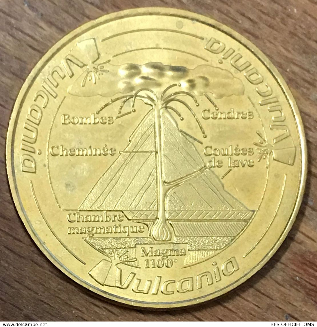 63 VULCANIA VOLCAN EN COUPE MDP 2015 MÉDAILLE SOUVENIR MONNAIE DE PARIS JETON TOURISTIQUE MEDALS COINS TOKENS - 2015