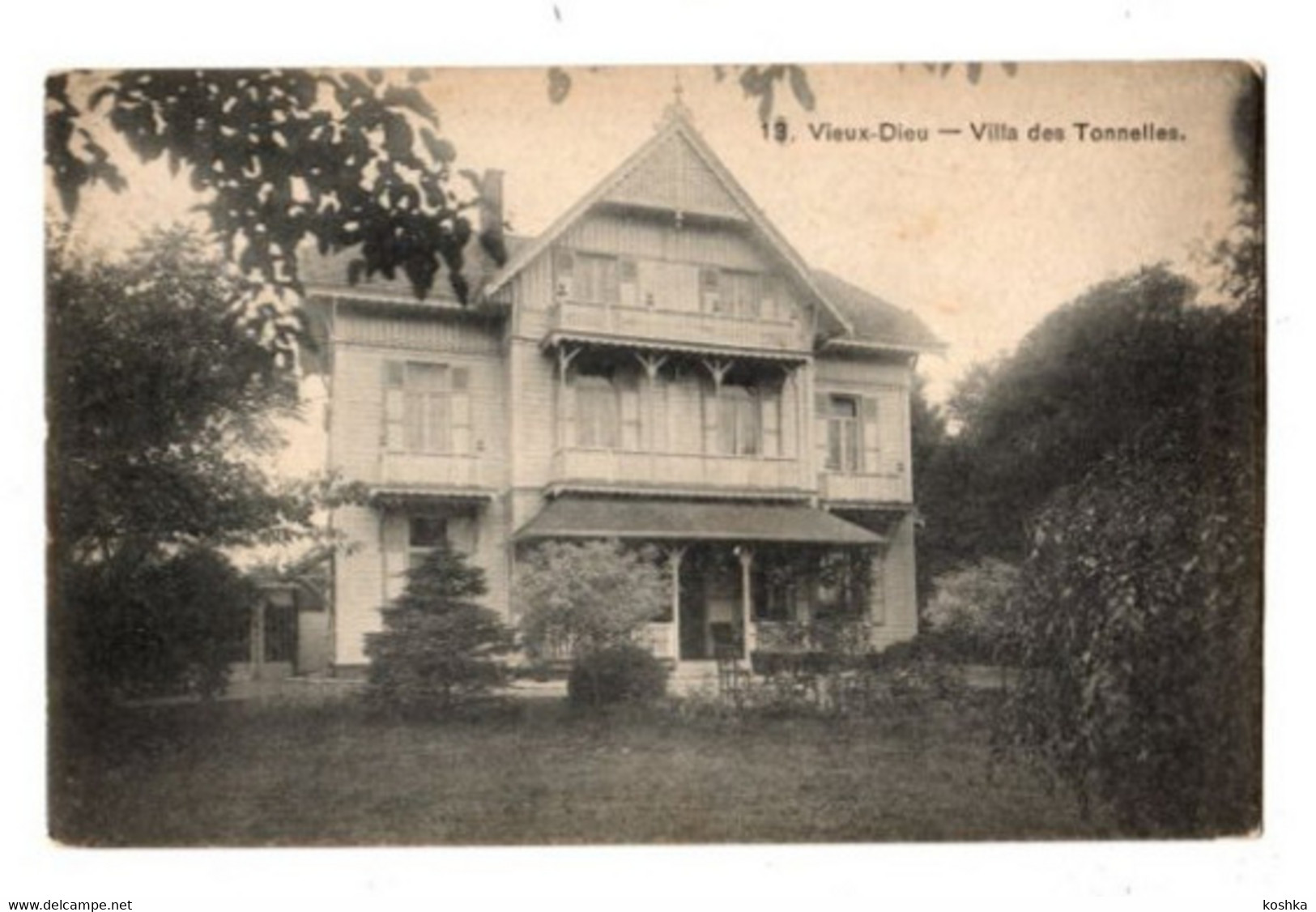 OUDE GOD - Villa Des Tonnelles - Vieux Dieu - Verzonden 1909 - - Hove