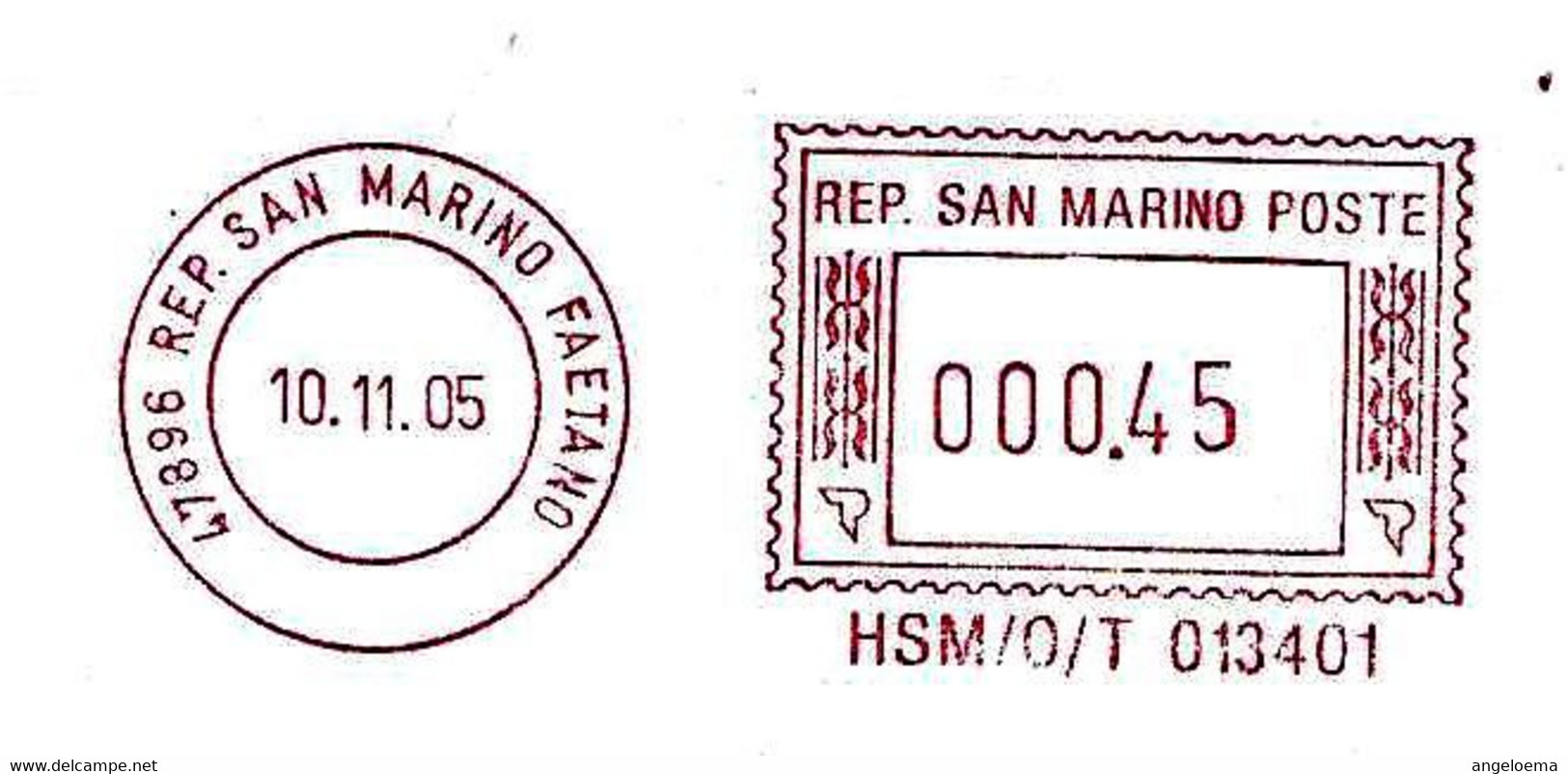 SAN MARINO - 2005 SIT Imballaggi - Ema Affrancatura Meccanica Rossa Red Meter Su Busta Viaggiata - 1929 - Cartas & Documentos