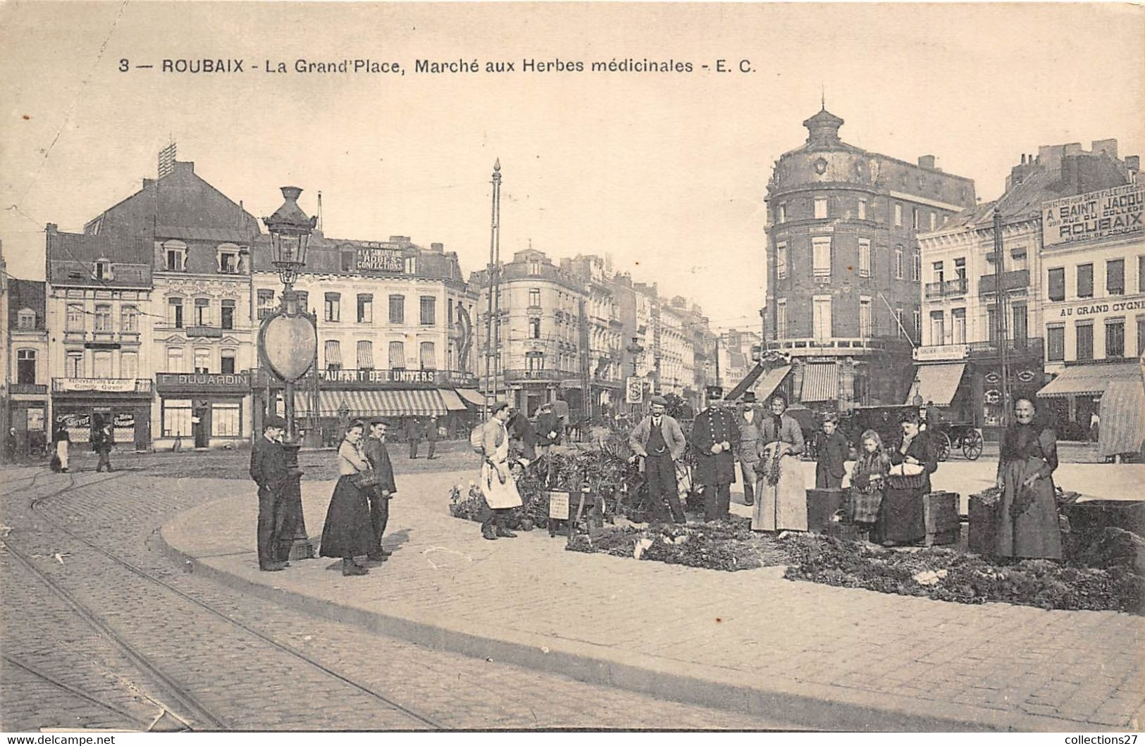 59-ROUBAIX- LA GRAND-PLACE MARCHE AUX HERBES MEDICINALES - Roubaix