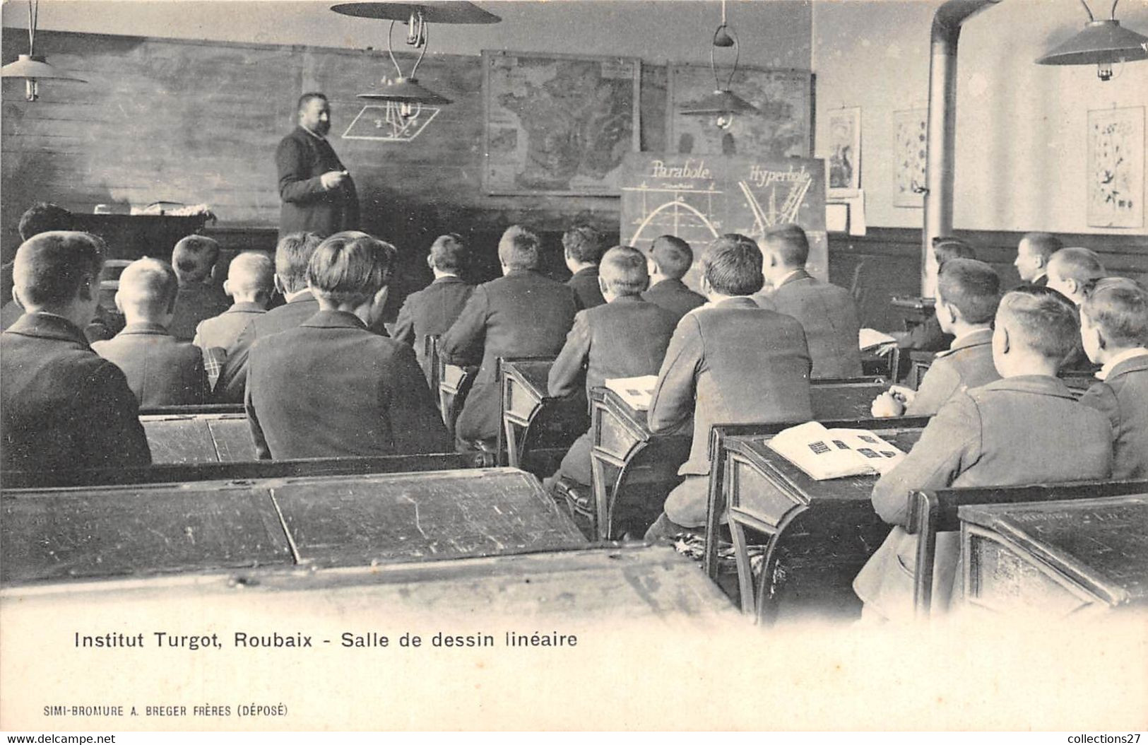 59-ROUBAIX- INSTITUT TURGOT , SALLE DE DESSIN LINEAIRE - Roubaix