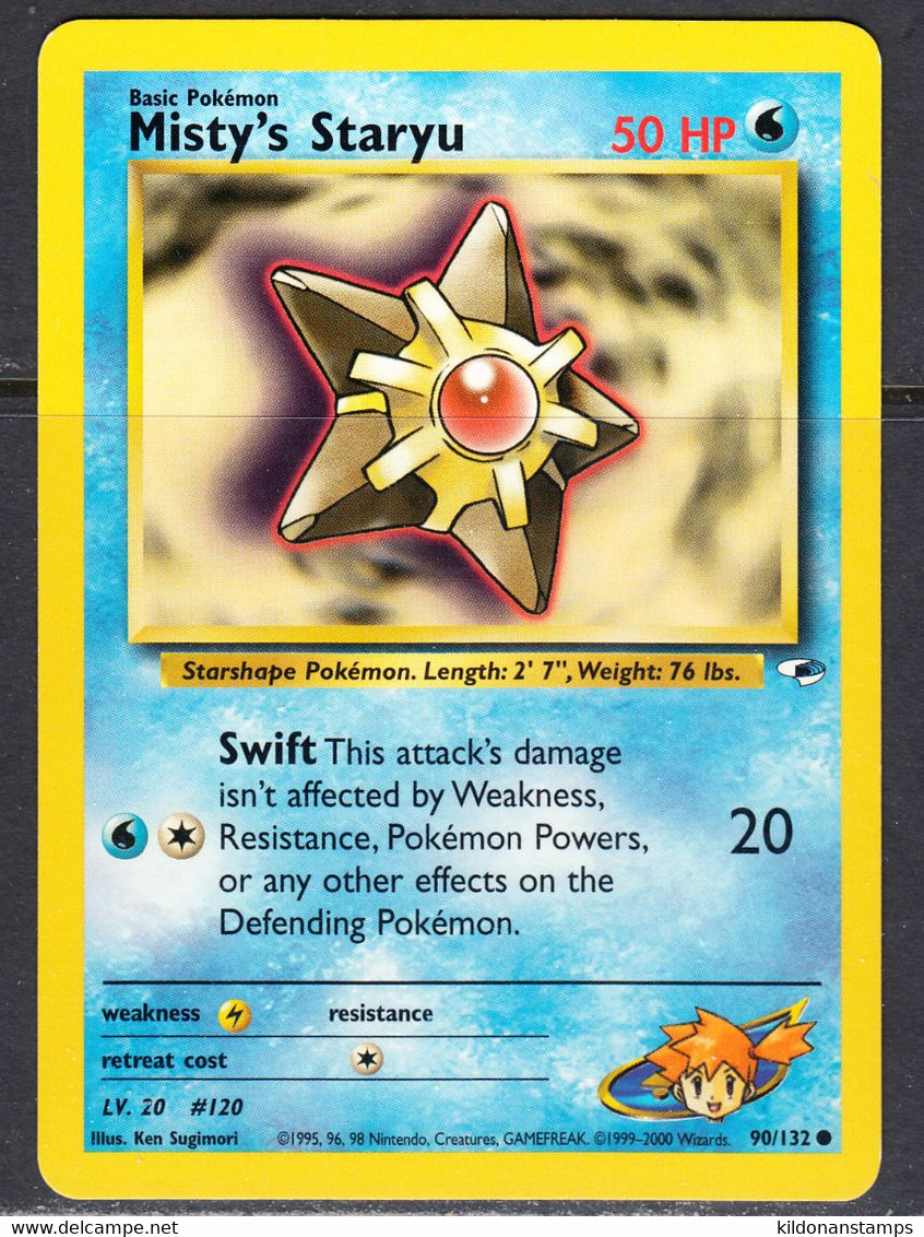 Misty's Staryu 2000 Gym Heroes, NM, 90/132 - Other & Unclassified