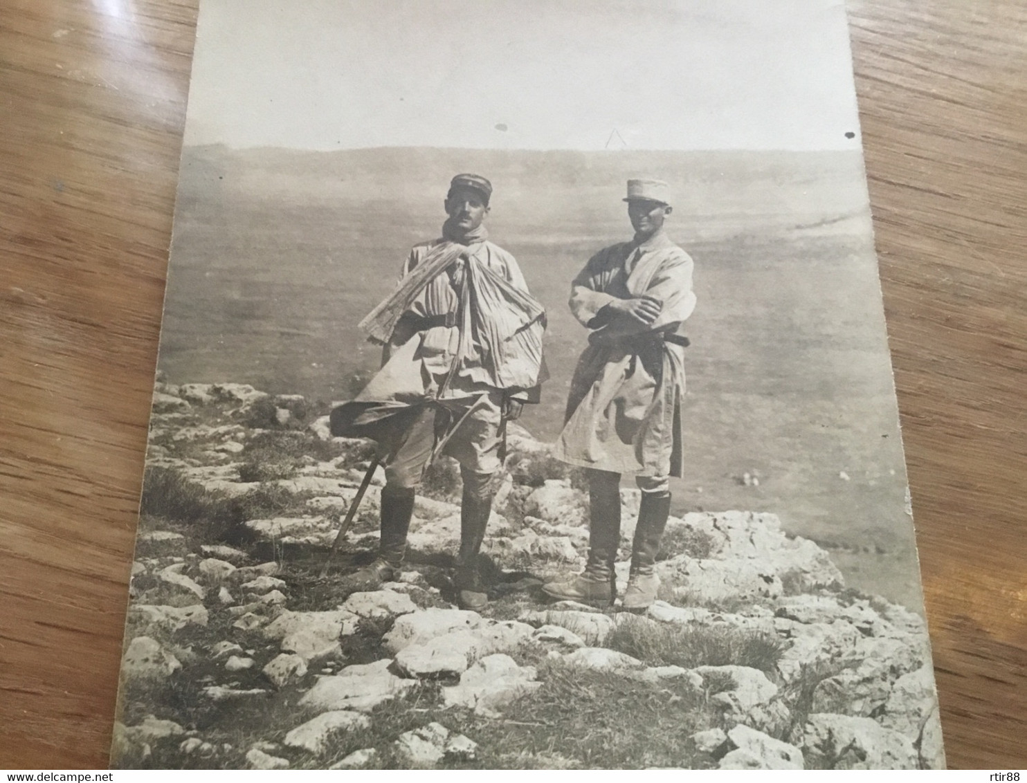 Carte Photo De Deux Officiers De La Légion étrangère Années 30 - Dokumente