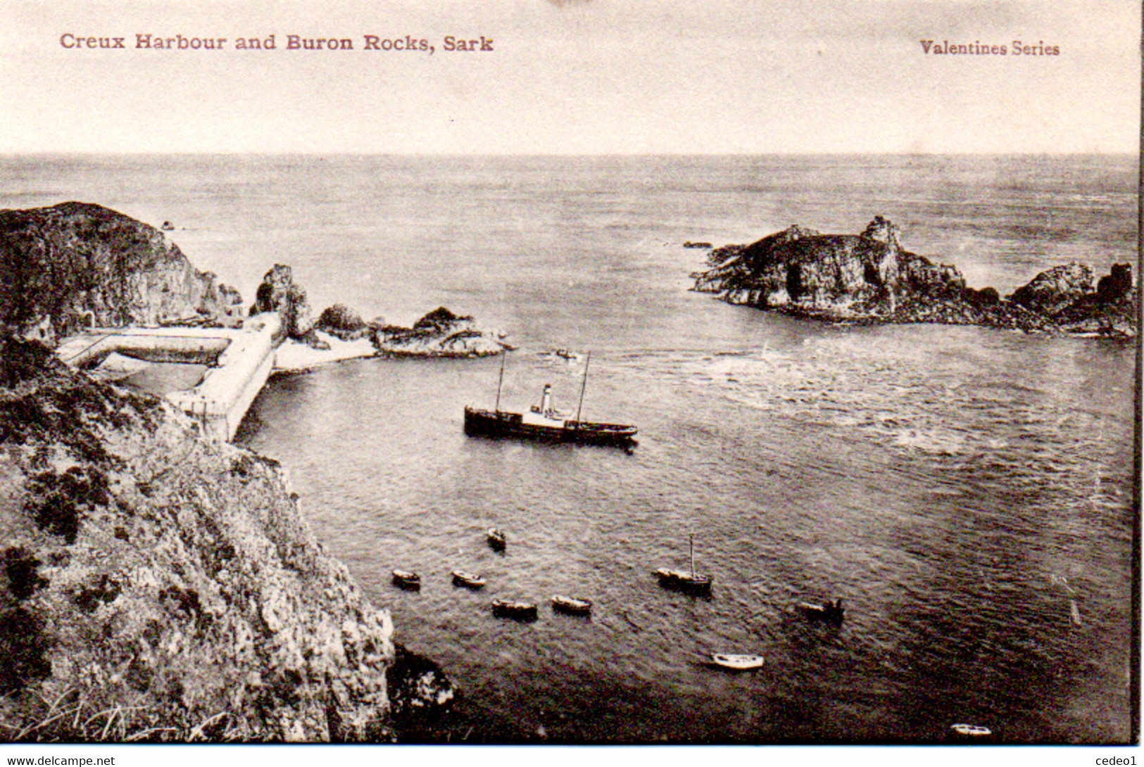 SARK  CREUX HARBOUR AND BURON ROCKS - Sark