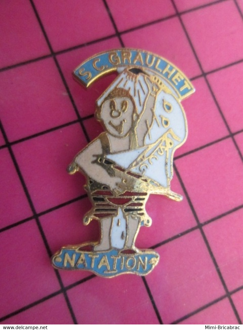 915A Pin's Pins / Beau Et Rare : Thème  SPORTS / NATATION SC GRAULHET - Natation