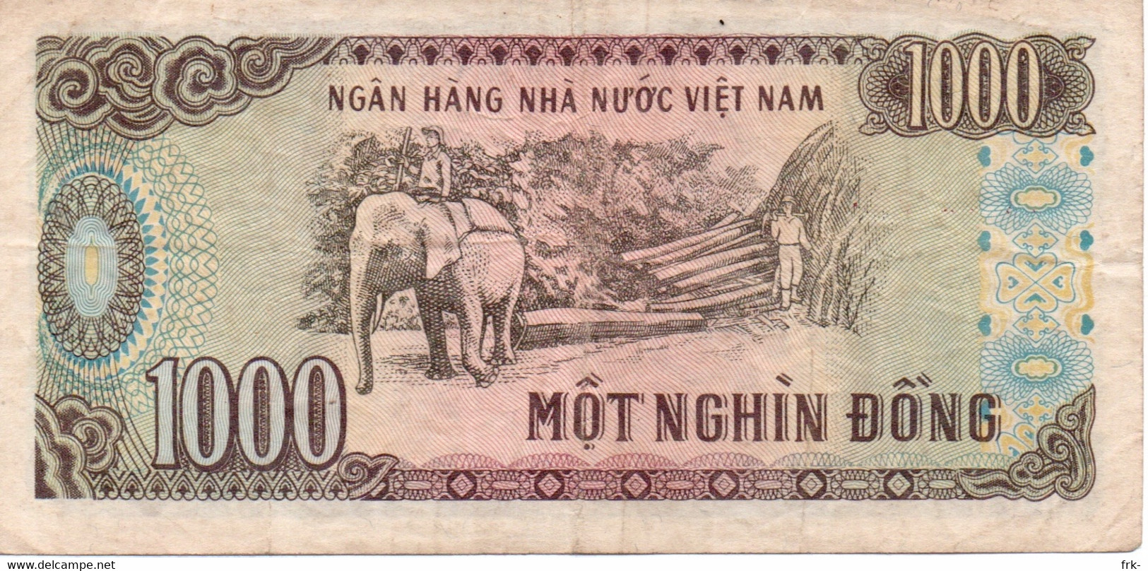 Vietnam 1000 Dong 1988 Circulated - Viêt-Nam