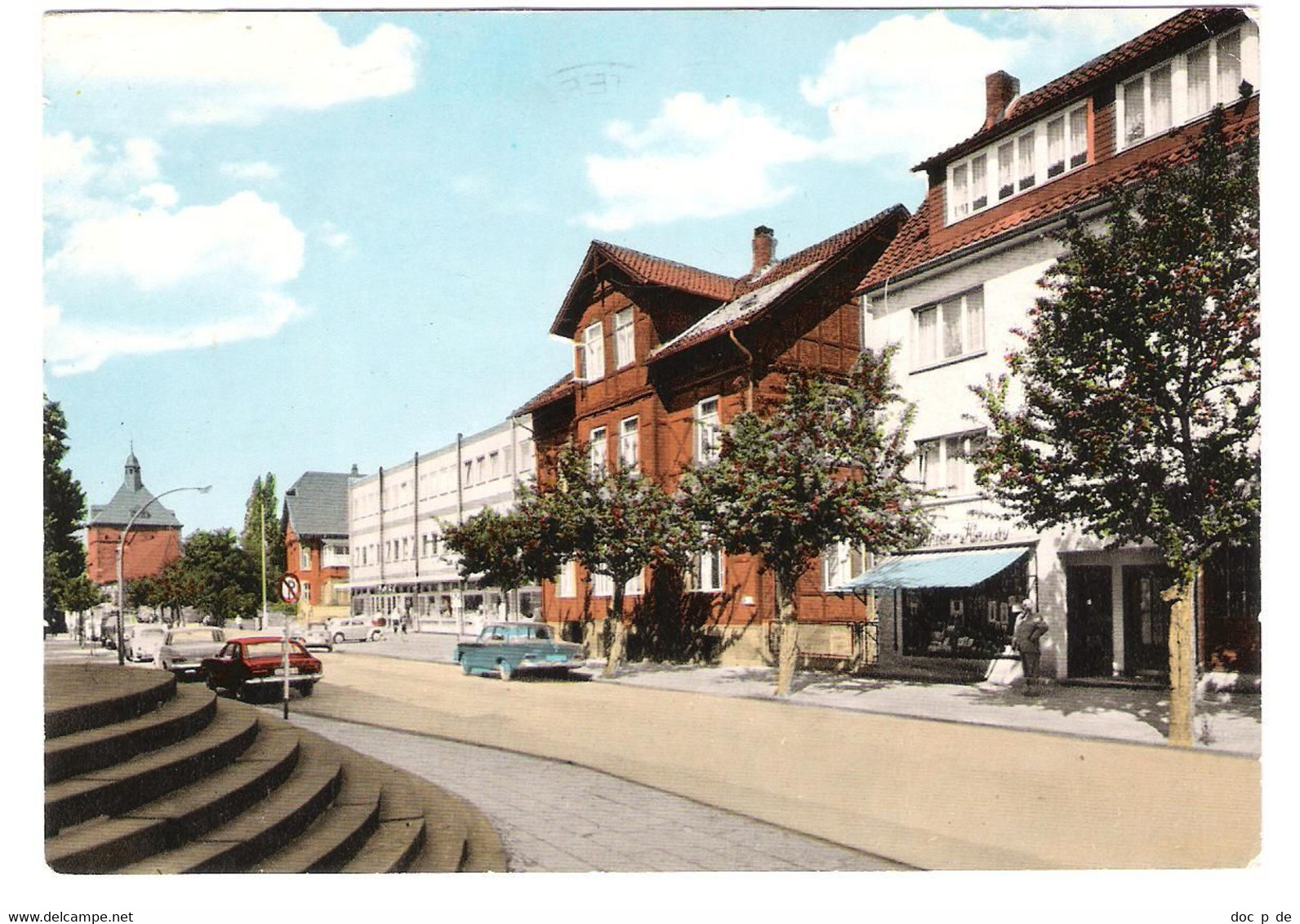 Deutschland - Salzgitter Bad - Schulstrasse Und Neue Post - Cars - Autos - 1970 - Alte Strassenansicht - Salzgitter