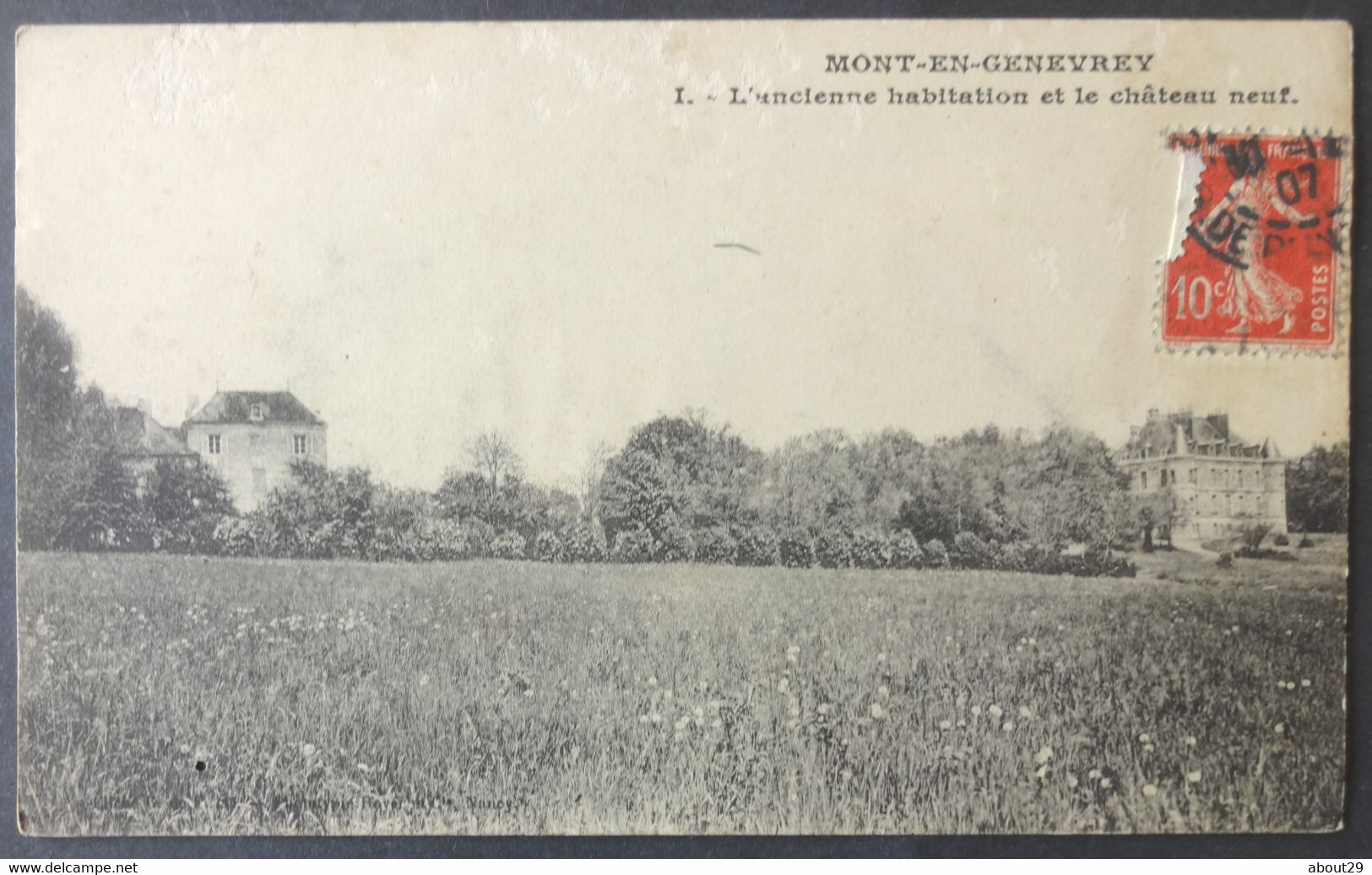 CPA 58 MONT EN GENEVREY, Près MAUX - I - L'ancienne Habitation Et Le Château Neuf - Edit. Royer Précurseur -  Réf. A 208 - Moulin Engilbert