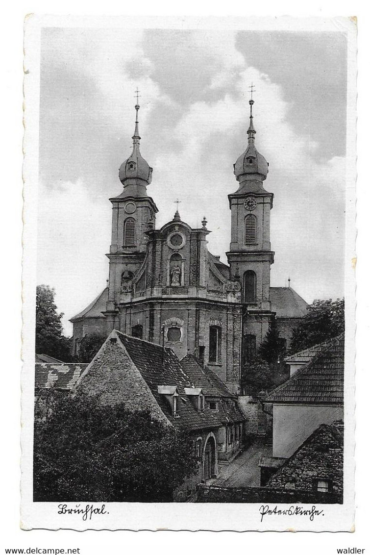 7520  BRUCHSAL, PETERSKIRCHE   ~ 1920 - Bruchsal