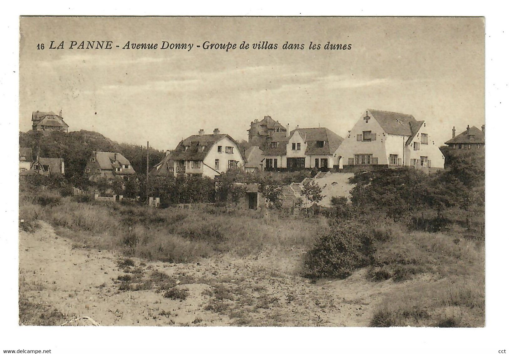 La Panne  De Panne  Avenue Donny - Groupe De Villas Dans Les Dunes  Edit ? N° 16 - De Panne