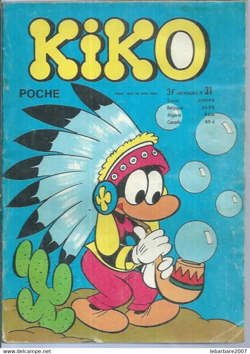 KIKO  N° 31  - SFPI  1974 - Kleinformat