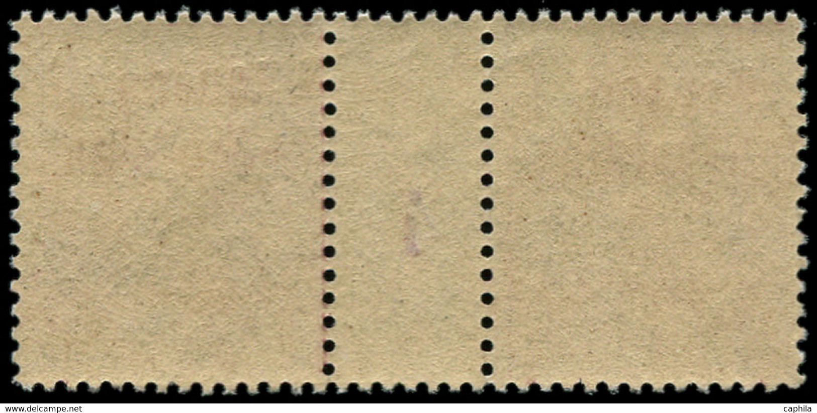 * KOUANG-TCHEOU - Poste - 3, Paire Millésime "4", Tirage 238: 4c. Lilas-brun S. Gris (Maury) - Unused Stamps