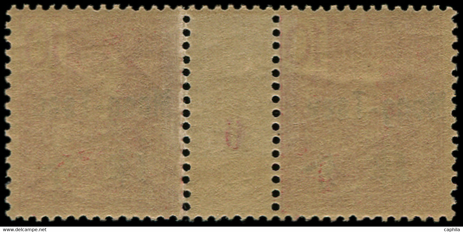 ** MONG-TZEU - Poste - 21, Paire Millésime "6": 10c. Rouge - Unused Stamps