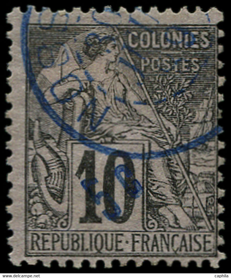 O NOSSI-BE - Poste - 8, Signé Brun: 5c. S. 10c. Noir S. Lilas - Oblitérés