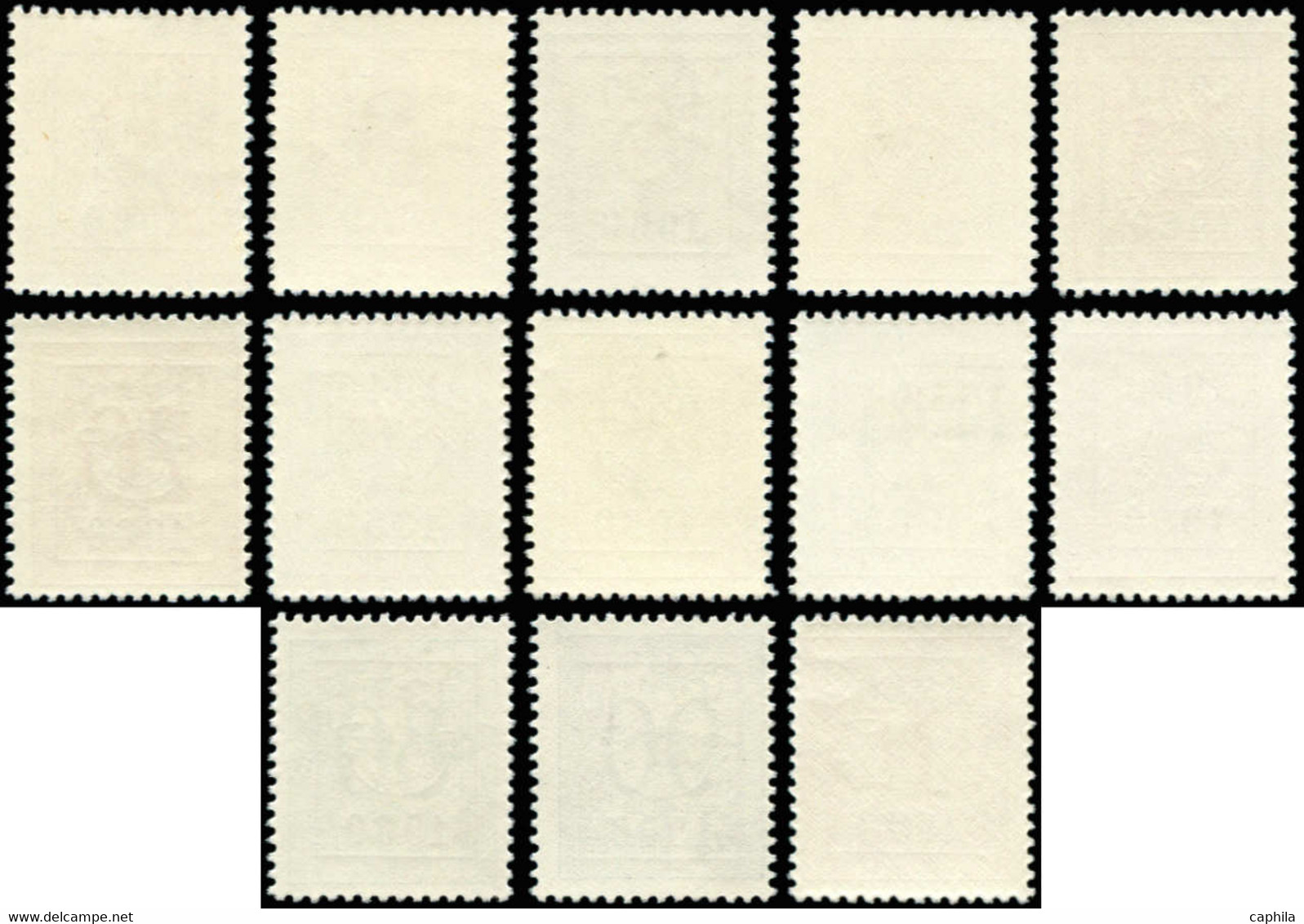 ** BELGIQUE - Préoblitérés - COB 686/98, Complet 13 Valeurs - Typos 1951-80 (Chiffre Sur Lion)