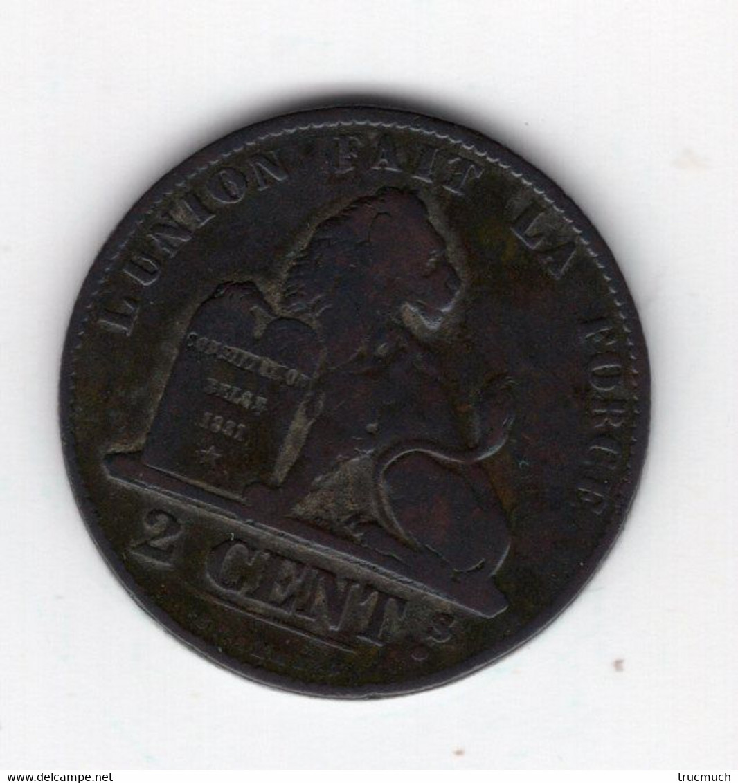 16 - LEOPOLD Ier - 2 Centimes 1864 - 2 Centimes