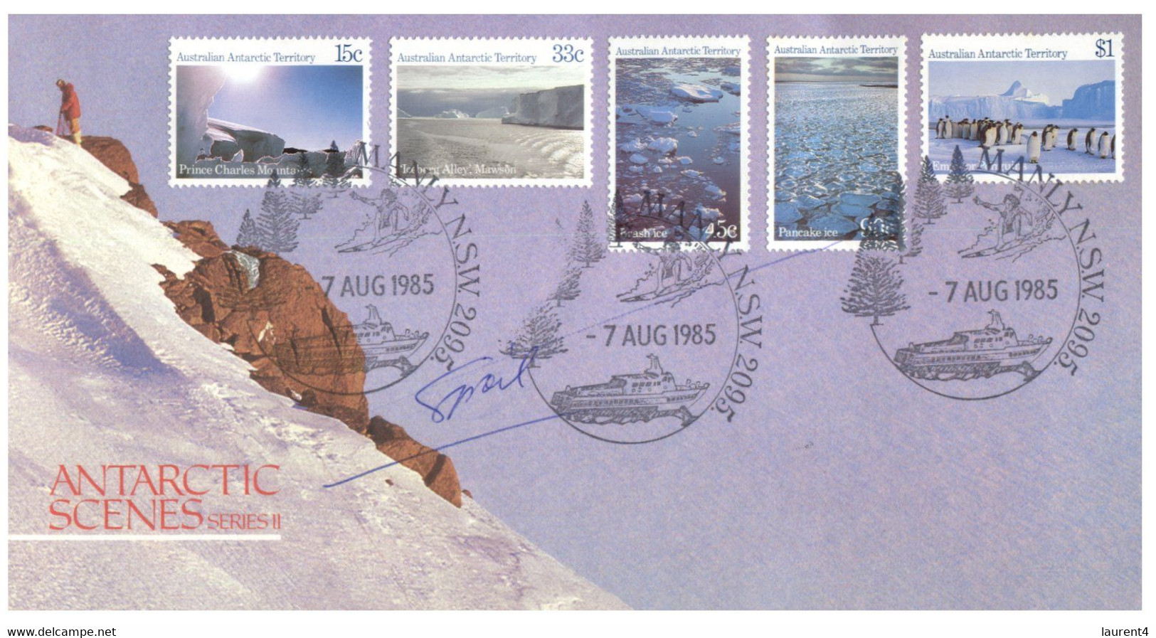 (JJ 7) Australia - Signed Cover - 1985 - AAT Scenes Series - FDC