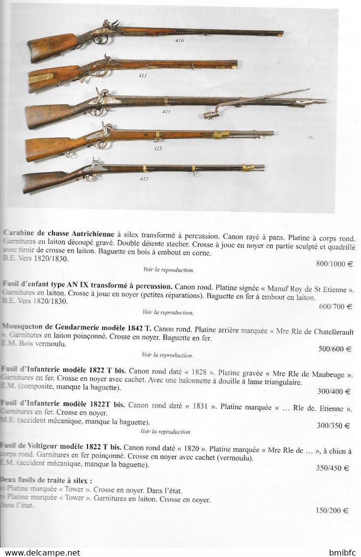 Catalogue De Ventes Aux Enchères Du Mardi 29 Novembre 2005 PARIS-HÔTEL DROUOT Cartes Postales- Armes - Peinture Chasse.. - Other & Unclassified