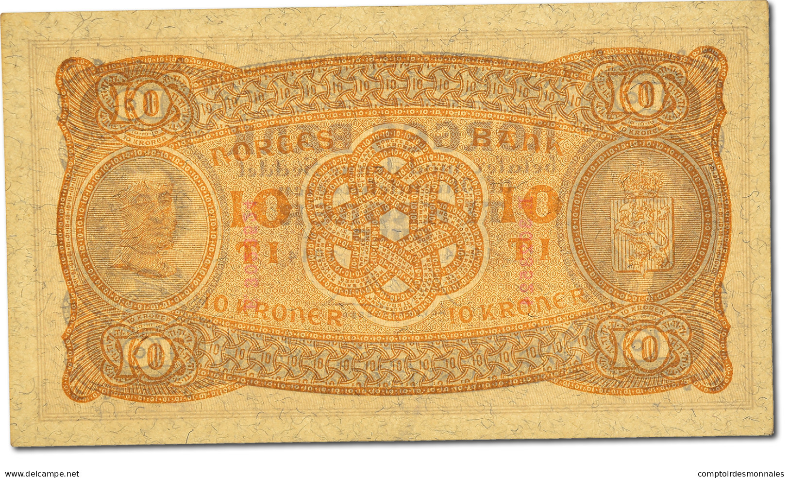 Billet, Norvège, 10 Kroner, 1944, NEUF - Norvège