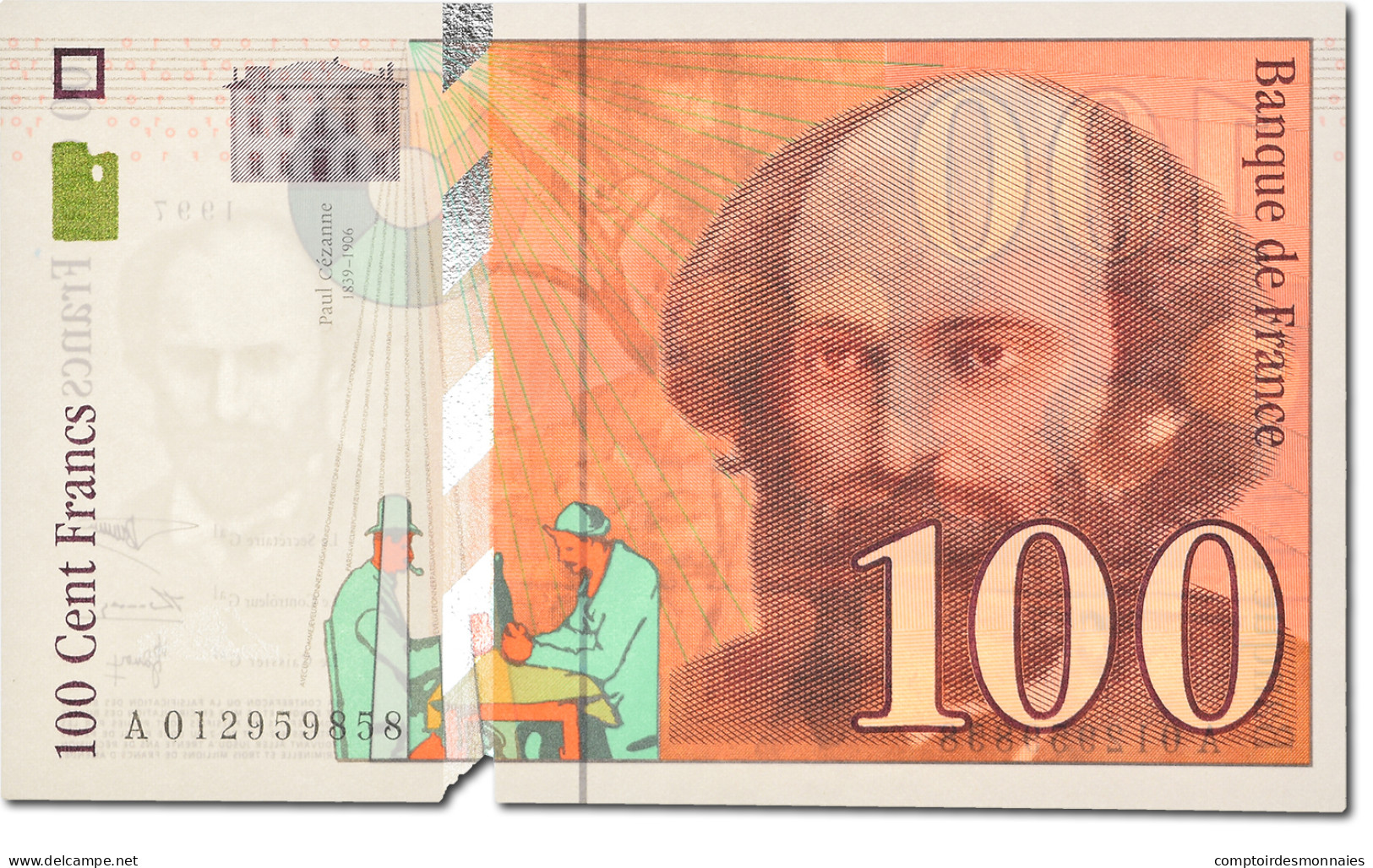 Billet, France, 100 Francs, 1997, 1997, NEUF, Fayette:74.1, KM:158a - 100 F 1997-1998 ''Cézanne''