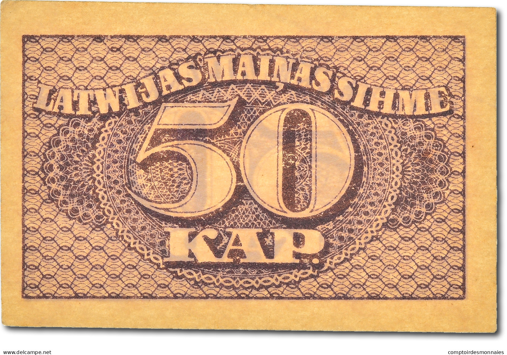 Billet, Latvia, 50 Kapeikas, NEUF - Letonia