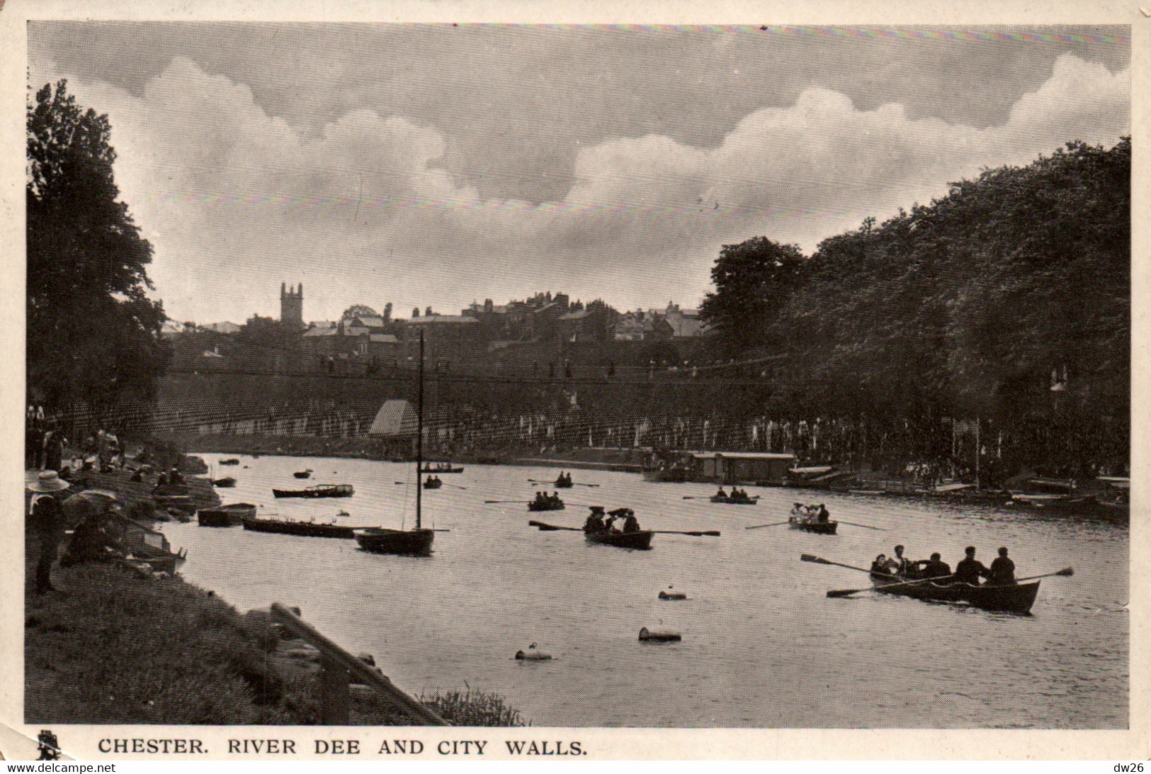 Chester - River Dee And City Walls - Raphael Tuck & Sons - Glosso Postcard Series N° 5586 - Chester