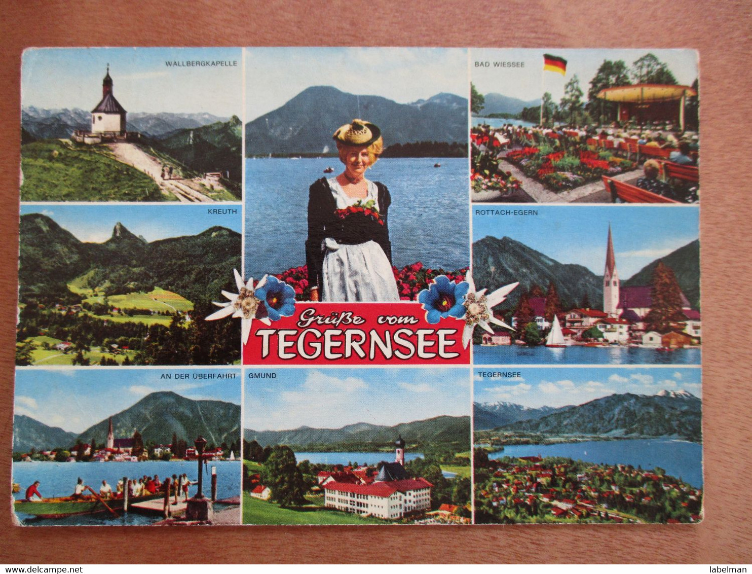 GERMANY DEUTSCHLAND TEGERNSEE HOTEL SAILING RIVER PICTURE PHOTO POSTCARD ANSICHTSKARTE PICTURE CARTOLINA - Gatow