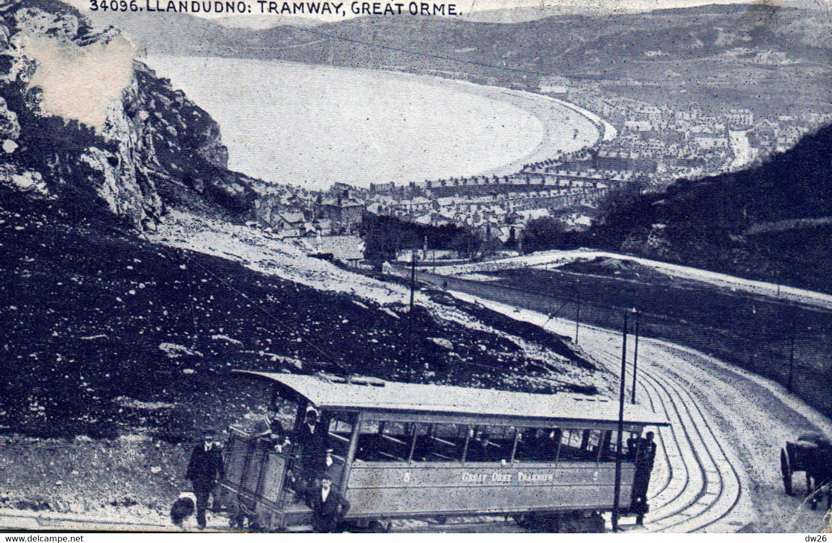 Llandudno (Walles, Caernarvonshire) - Tramway, Great Orme - Wedgwood Series N° 34096 - Caernarvonshire