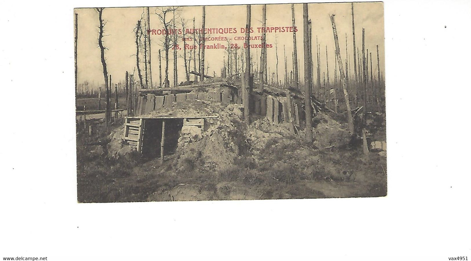 BELGIQUE  RUINES DE LA FORET  D HOUTHULST  ABRI  ****    RARE  A  SAISIR ***** - Houthulst