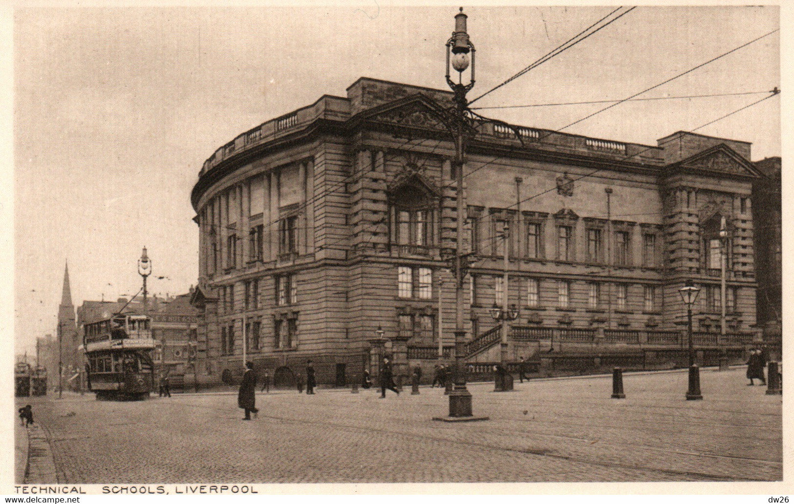 Liverpool - Technical School, Bus - Inused Post Card - Liverpool