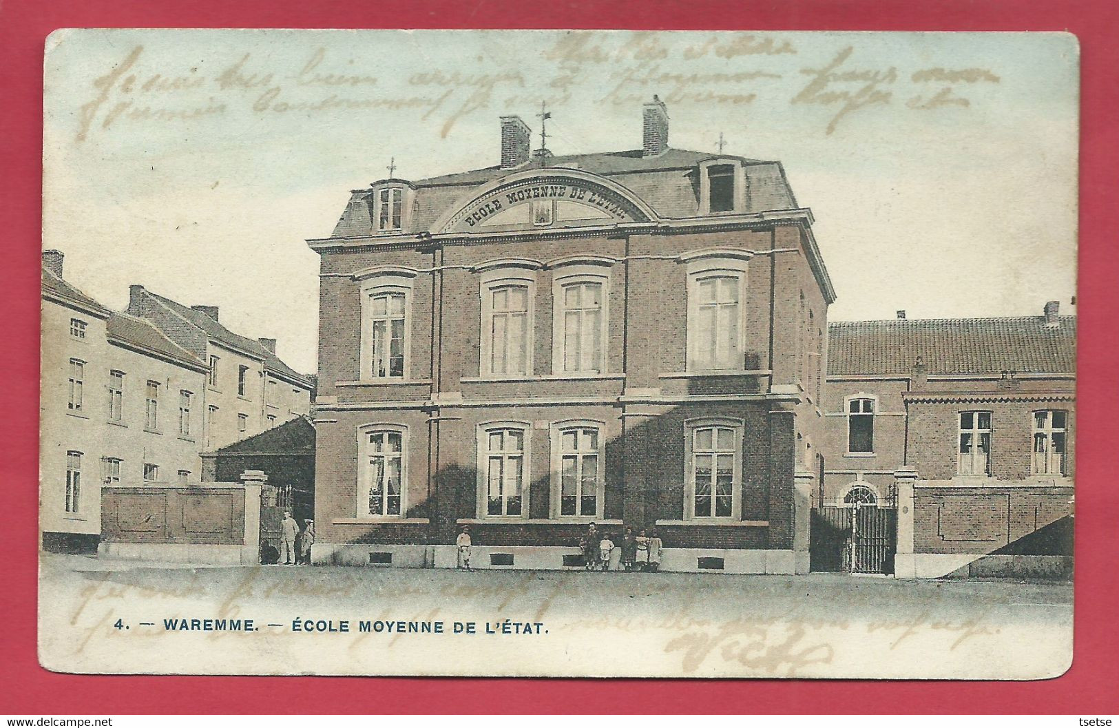 Waremme - Ecole Moyenne De L'Etat - 1908 ( Voir Verso ) - Waremme