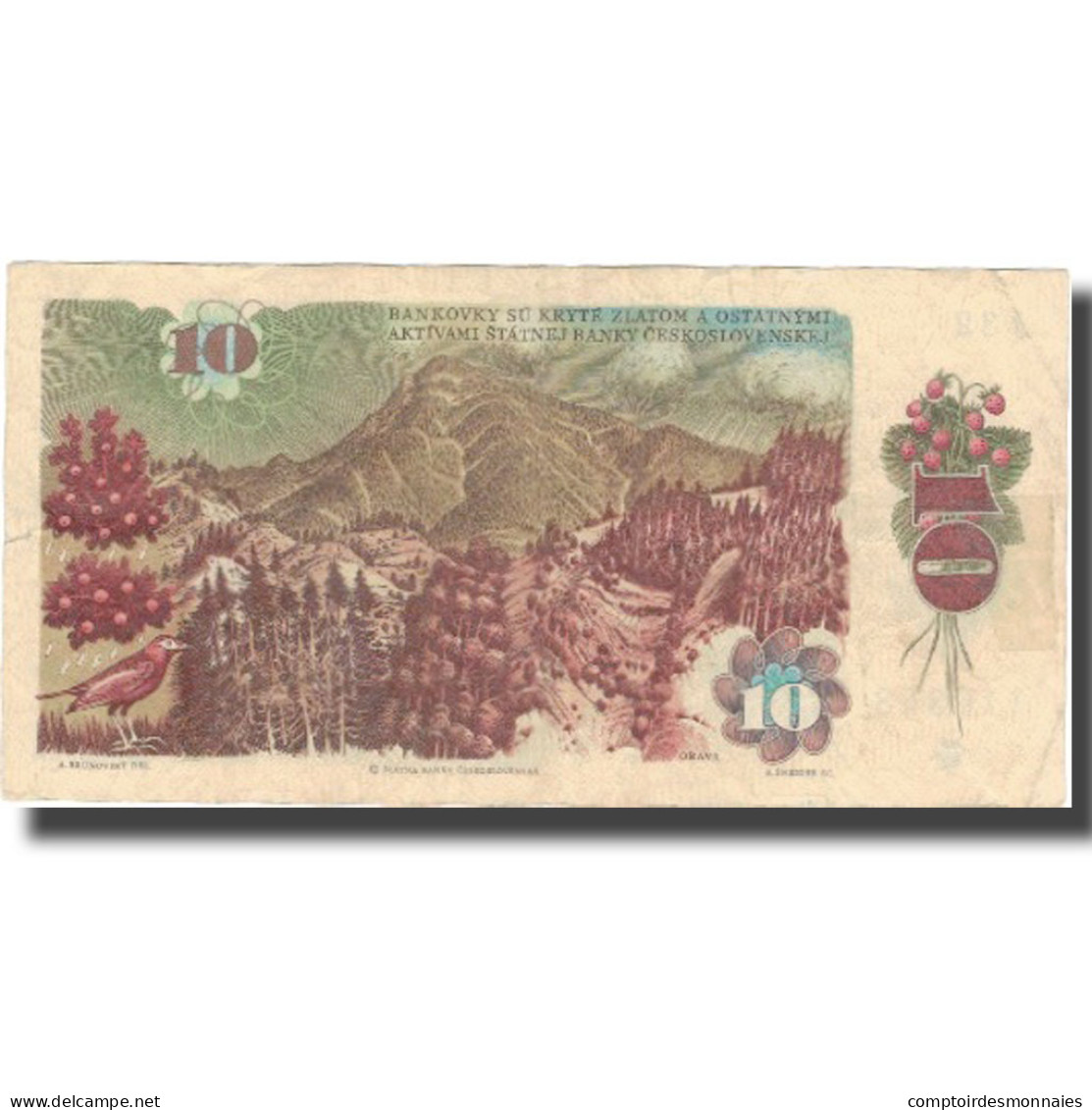 Billet, Tchécoslovaquie, 10 Korun, 1986, 1986, KM:94, TTB+ - Tschechoslowakei