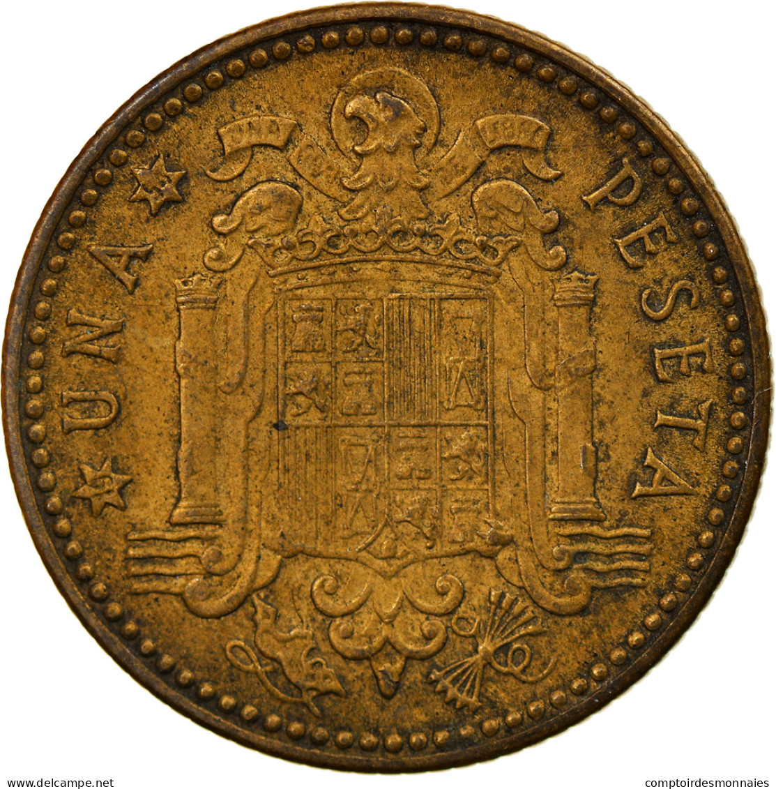 Monnaie, Espagne, Francisco Franco, Caudillo, Peseta, 1954, TTB - 1 Peseta