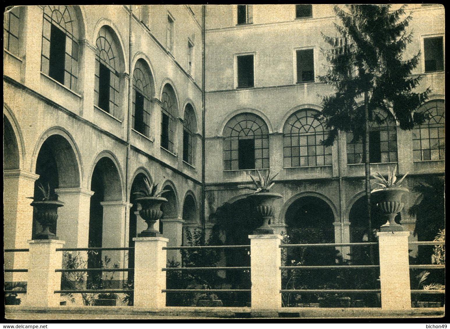 Roma Collegio Leoniano Il Giardino Interno Devercelli - Enseignement, Ecoles Et Universités