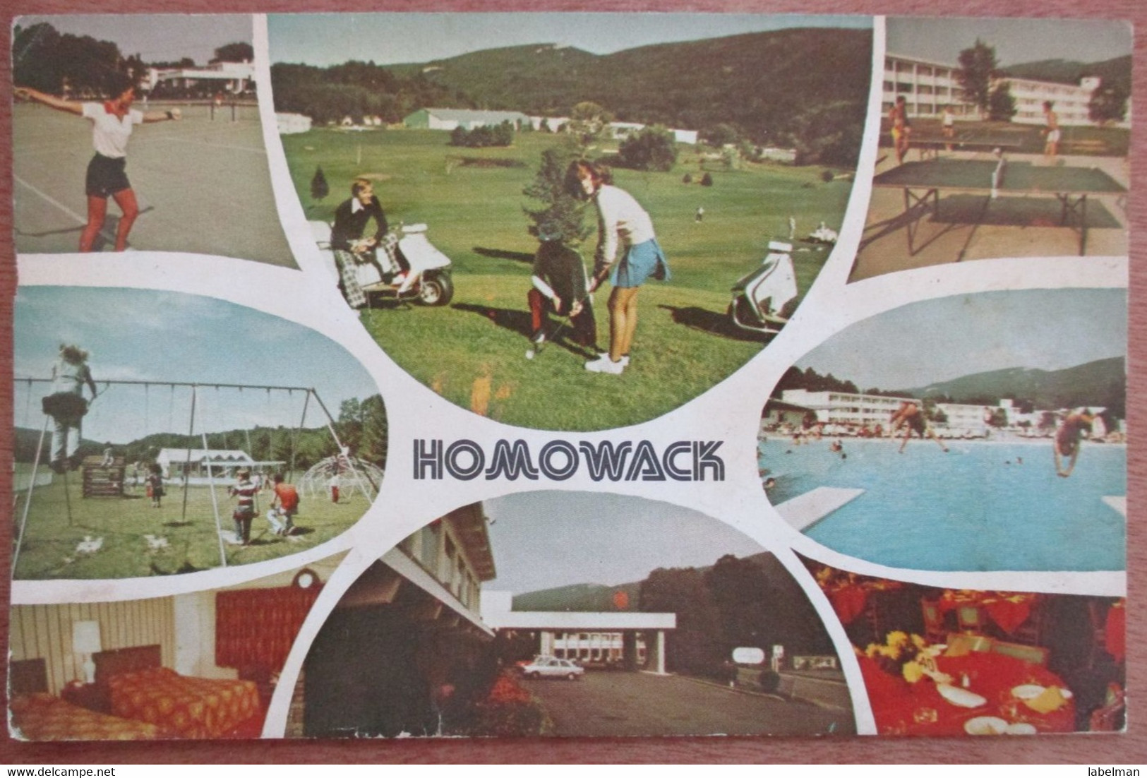 USA UNITED STATES HOMOWACK NEW YORK SPRING GLEN HOTEL SPORT POSTCARD ANSICHTSKARTE PICTURE CARTOLINA PHOTO CARD - Lake George