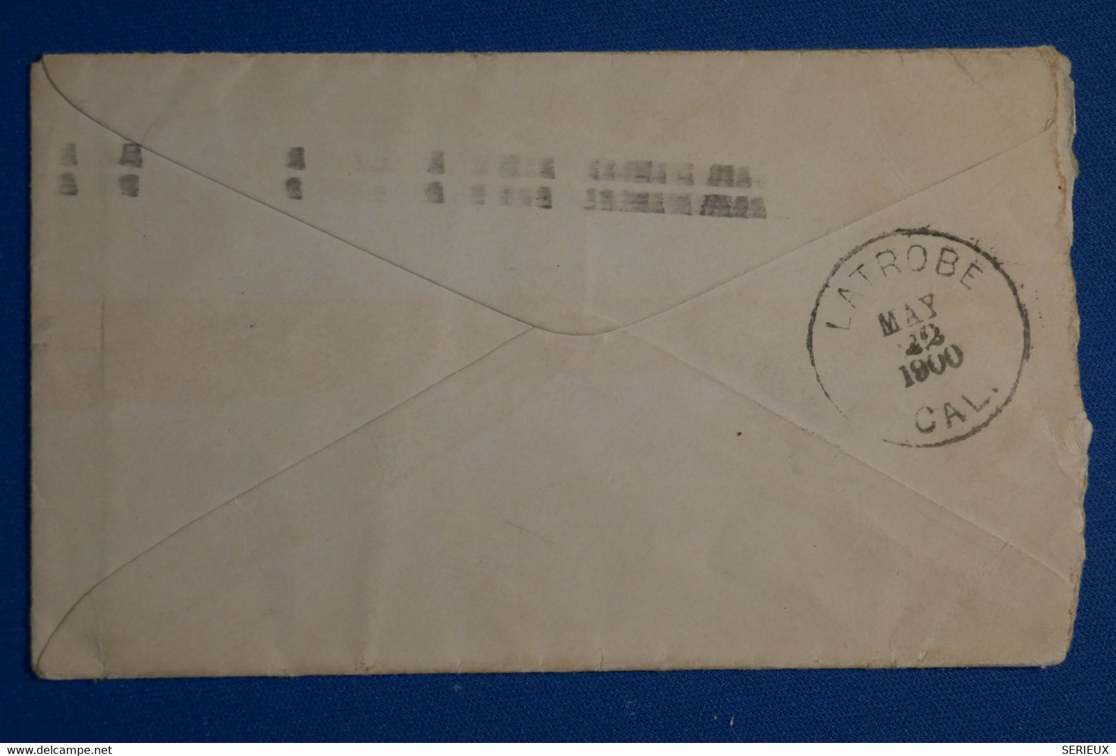 L1 ETATS UNIS BELLE LETTRE  1900 SACRAMENTO  POUR LATROBE + AFFRANCH INTERESSANT - Brieven En Documenten