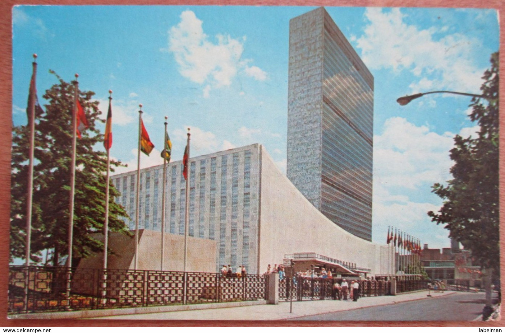 USA UNITED STATES NEW YORK UNITED NATIONS BUILDING POSTCARD ANSICHTSKARTE PICTURE CARTOLINA PHOTO CARD - Bozeman