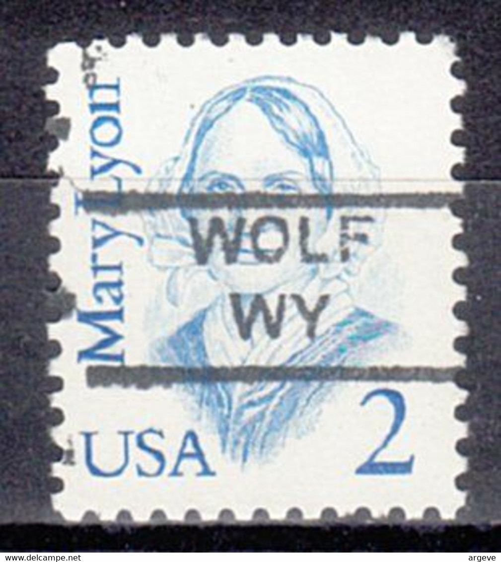 USA Precancel Vorausentwertung Preo, Locals Wyoming, Wolf 852 - Precancels