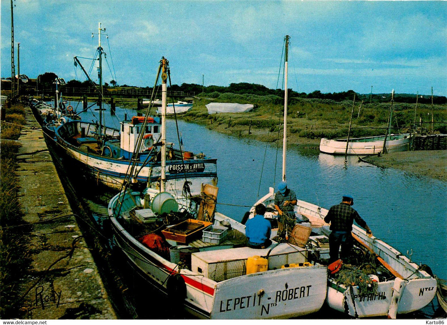 Mesquer * Quimiac * Le Port * Bateau Pêche POISSON D'AVRIL Et LE PETIT NORBERT - Mesquer Quimiac