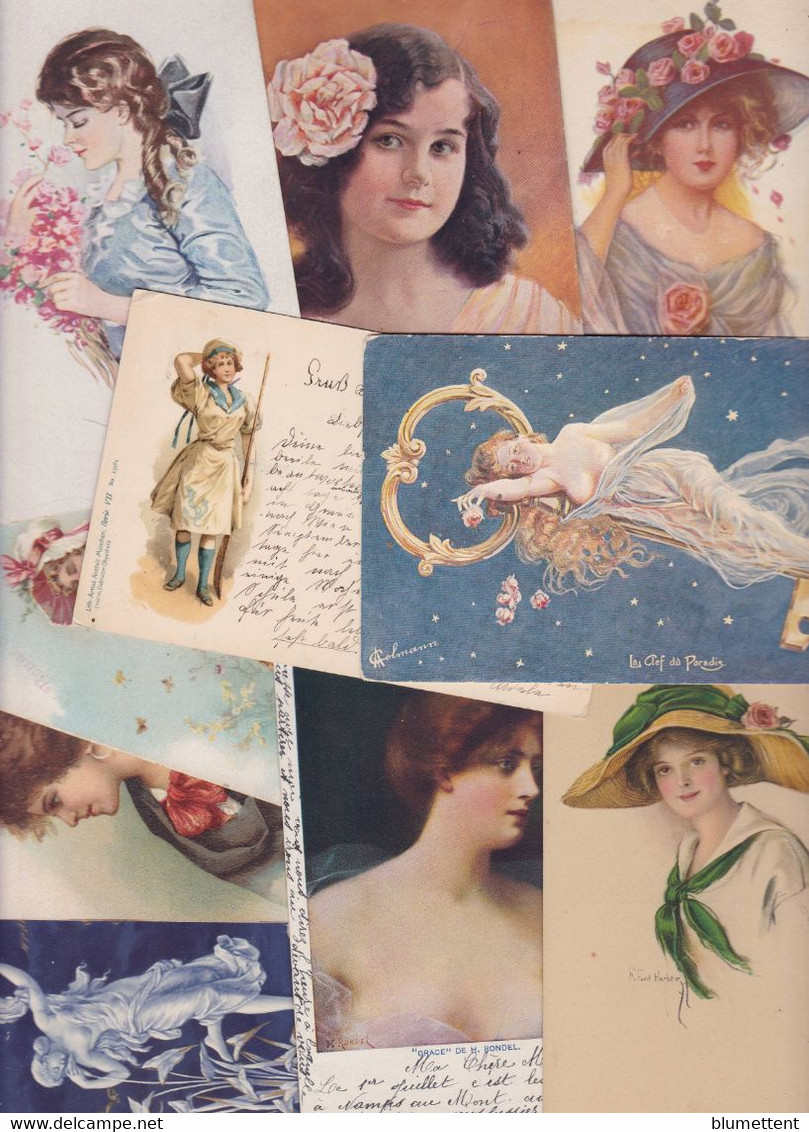 Lot 2669 De 10 CPA Femmes Women Fantaisie Déstockage Pour Revendeurs Ou Collectionneurs - 5 - 99 Postales